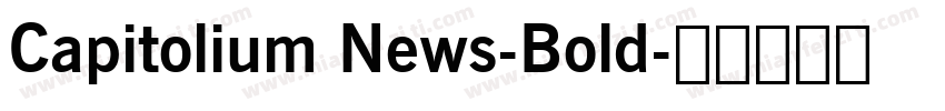 Capitolium News-Bold字体转换